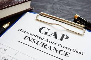 gap insurance paperwork on clipboard