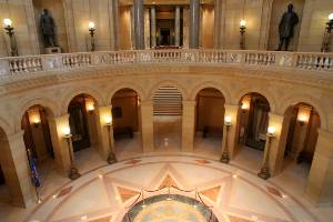 inside the rotunda at minneapolis capital