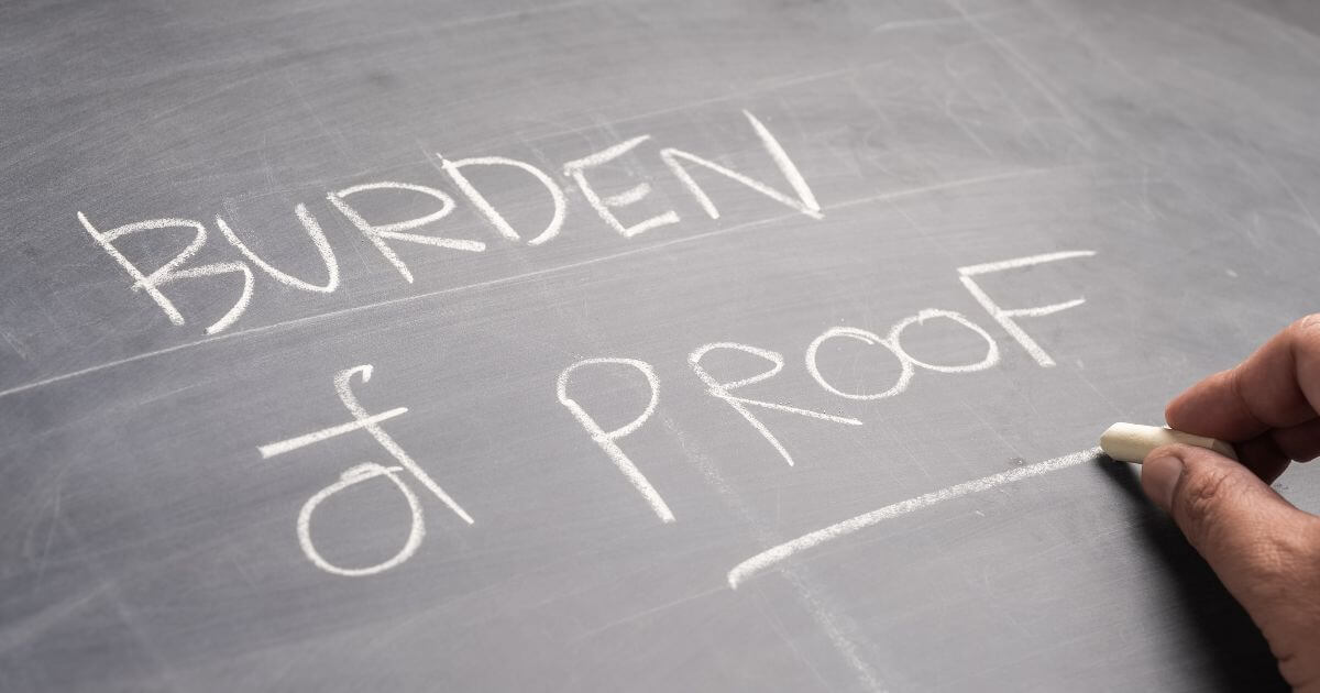 What is the Burden of Proof in a Personal Injury Claim?