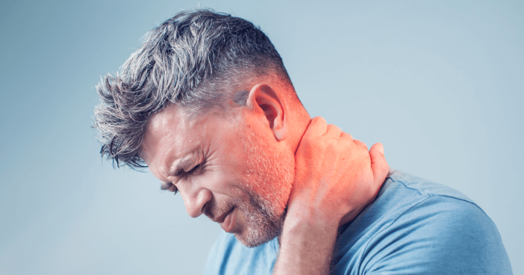 Current image: |man with severe neck pain