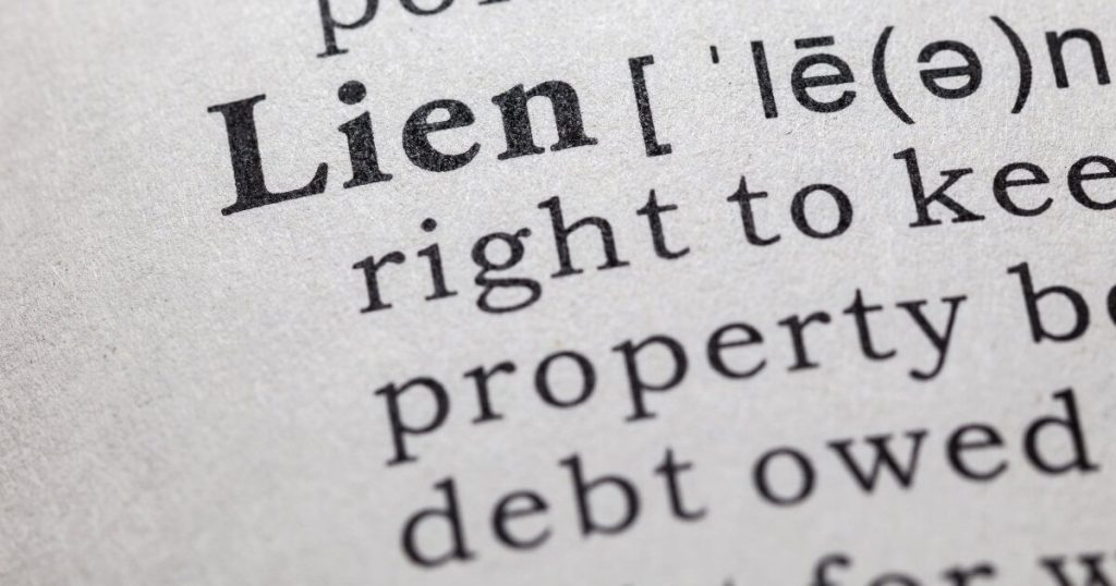 Current image: lien definition