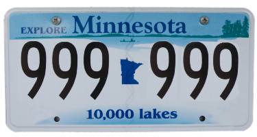 fake minnesota license plate