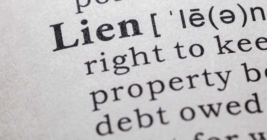 Current image: lien definition