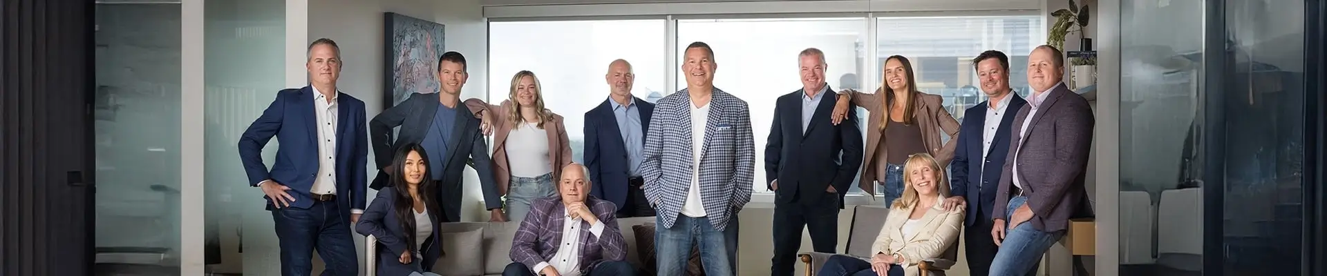 team of attorneys in business casual outfits