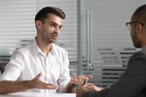 meeting in a lawyer's office